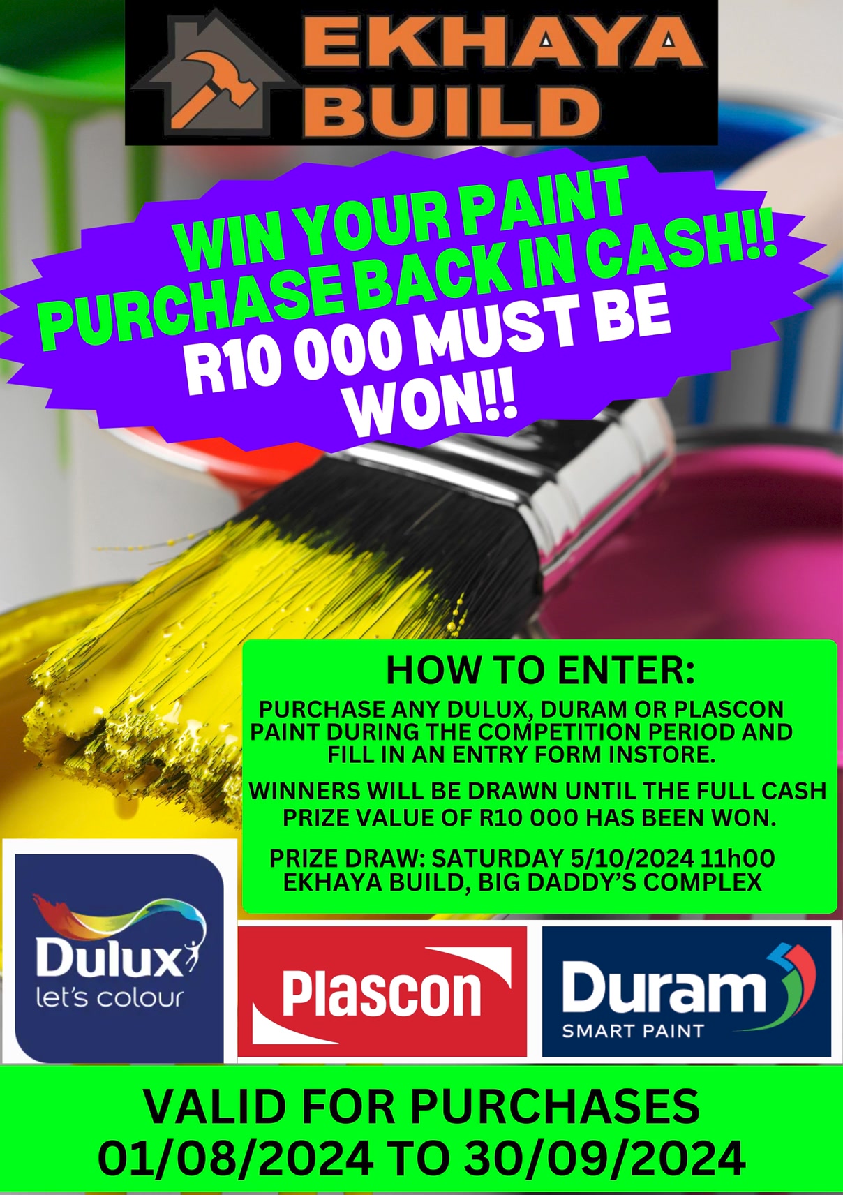 Join us at Ekhaya Build, Big Daddy's Complex at 11H00 on Saturday 5 ...
