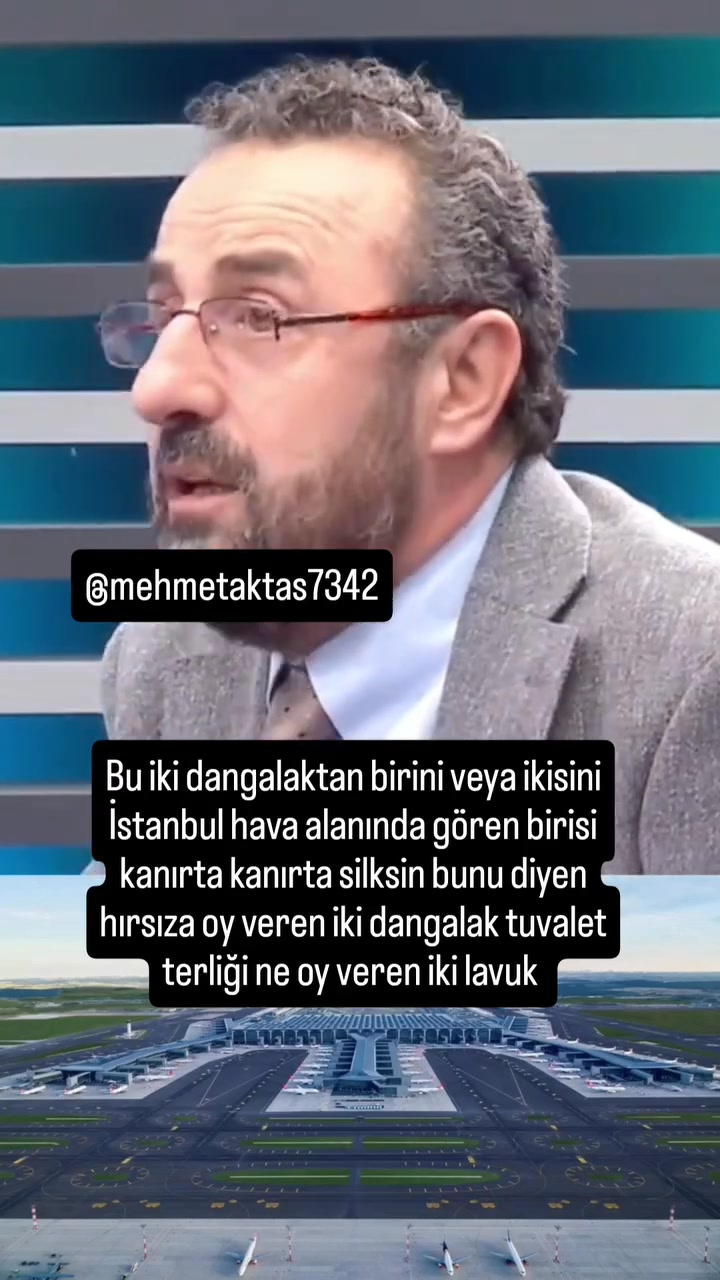 İstanbul hava alanını kullanıp iktidarı eleştiren Oevladı na bakın siz ...