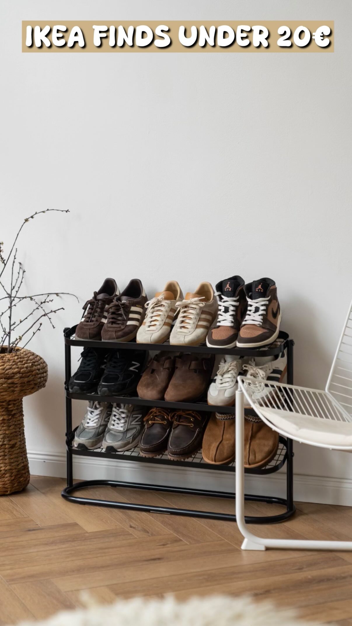 IKEA Finds under 20€ | November 2025 1. ÄLGANÄS - Schuhaufbewahrung - 19,99€ 2. OMMJÄNGE - Tablett 2-er Set - 19,99€ 3. KYRRE - Hocker