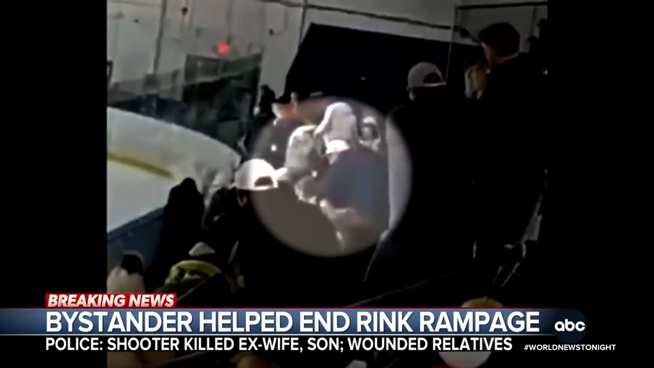 New video shows the first shots fired at an ice rink in Rhode Island ...