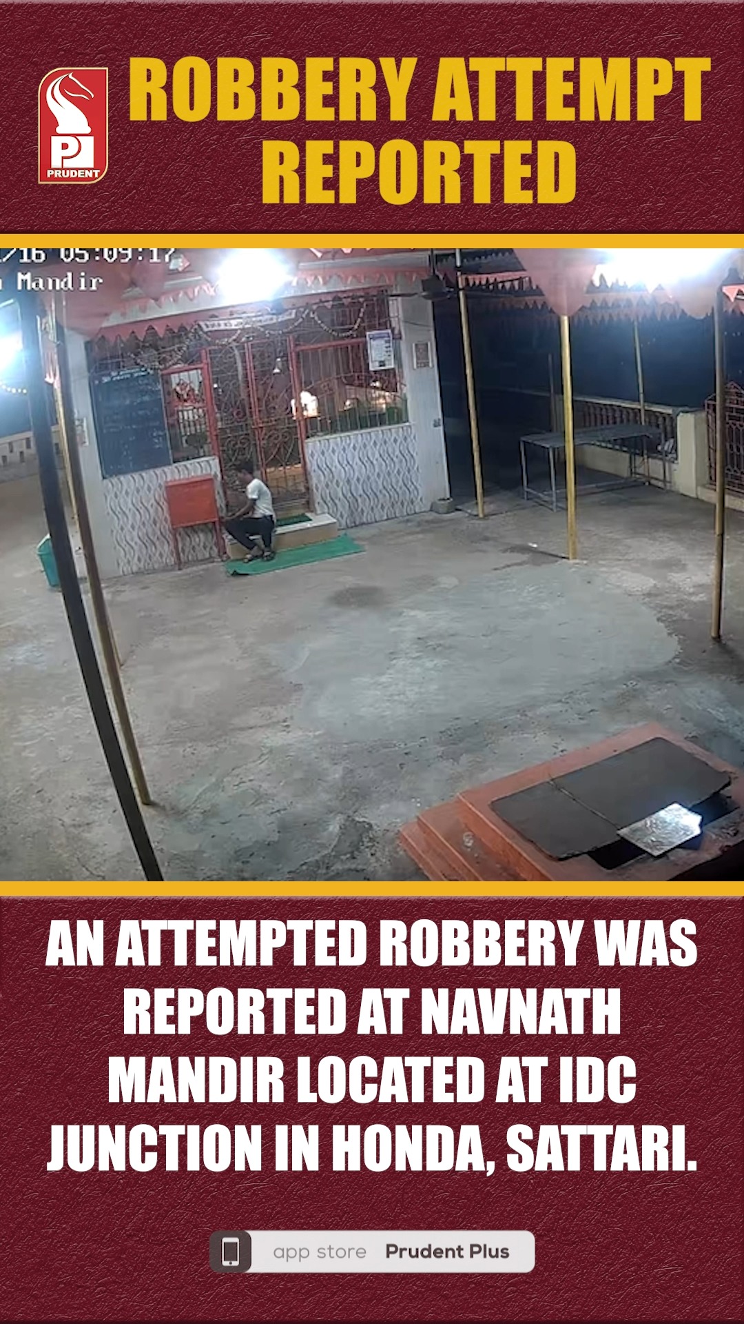 Robbery Attempt Reported An attempted robbery was reported at Navnath ...