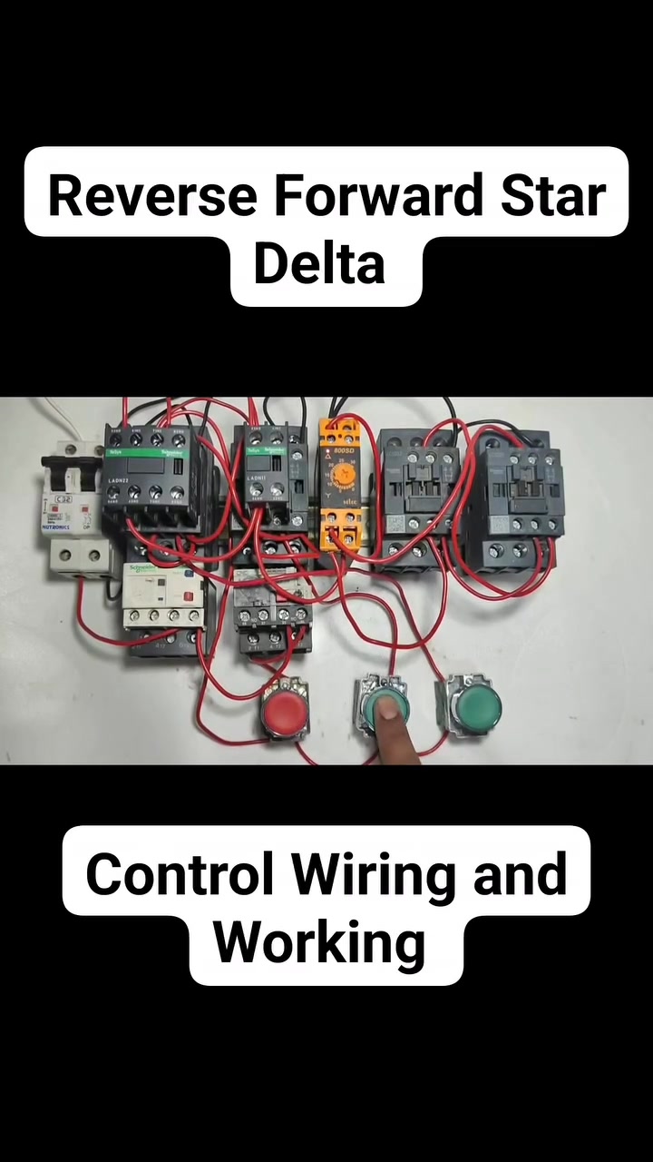 Reverse forward star delta starter control wiring| Star Delta Reverse ...