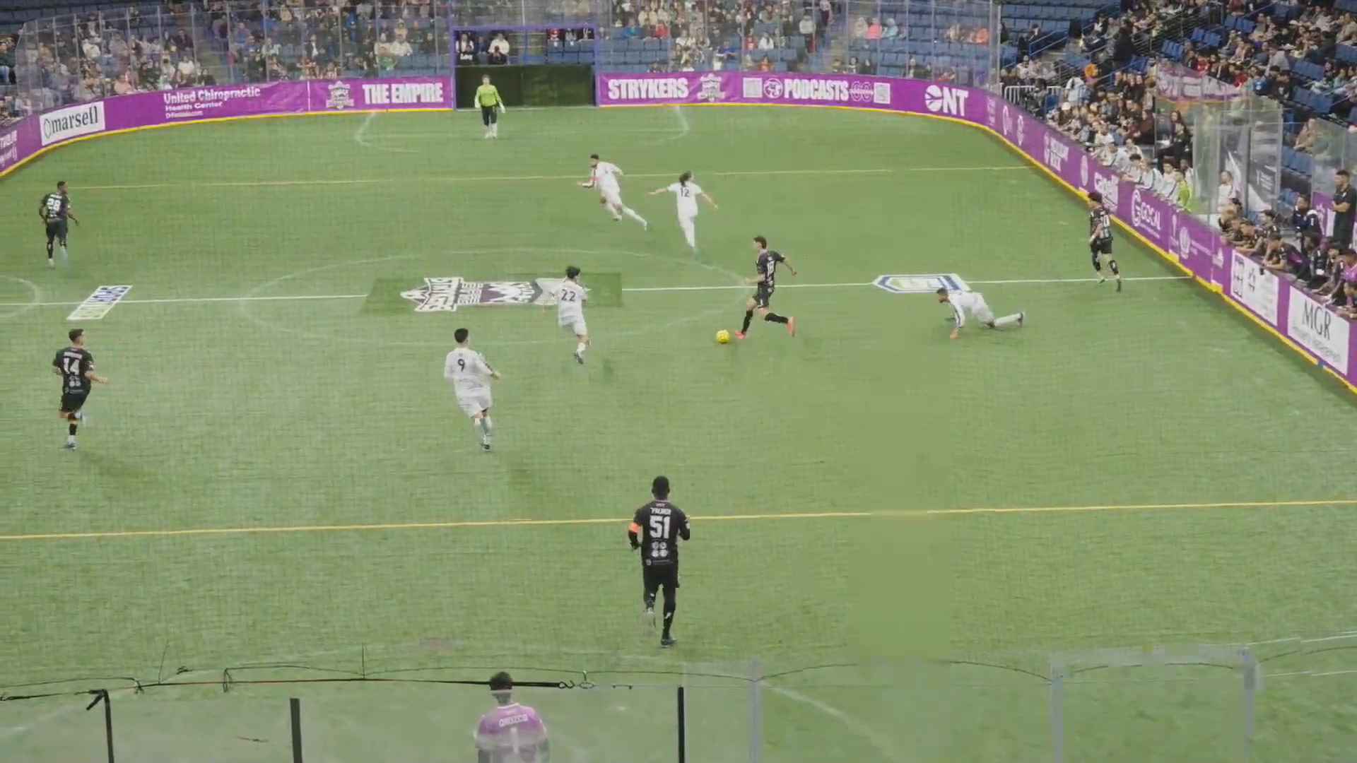ALAN PEREZ FINDS A DEFLECTION TO MAKE IT 3 FOR THE Empire Strykers FOX ...