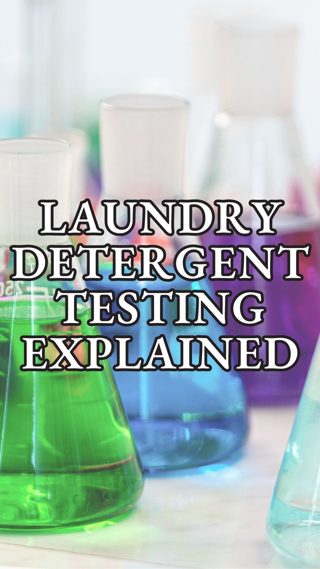 This is how I test the performance of laundry detergent: 1) Stain ...