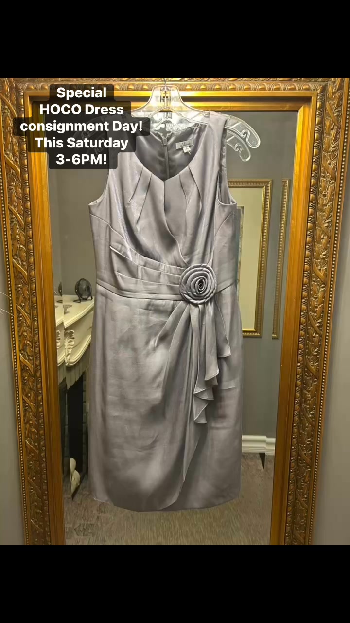 This Saturday from 3-6pm we will be doing a special time to take in Homecoming dresses on consignment or you can choose to wait a little bit to get money right away! First come, first serve on taking 