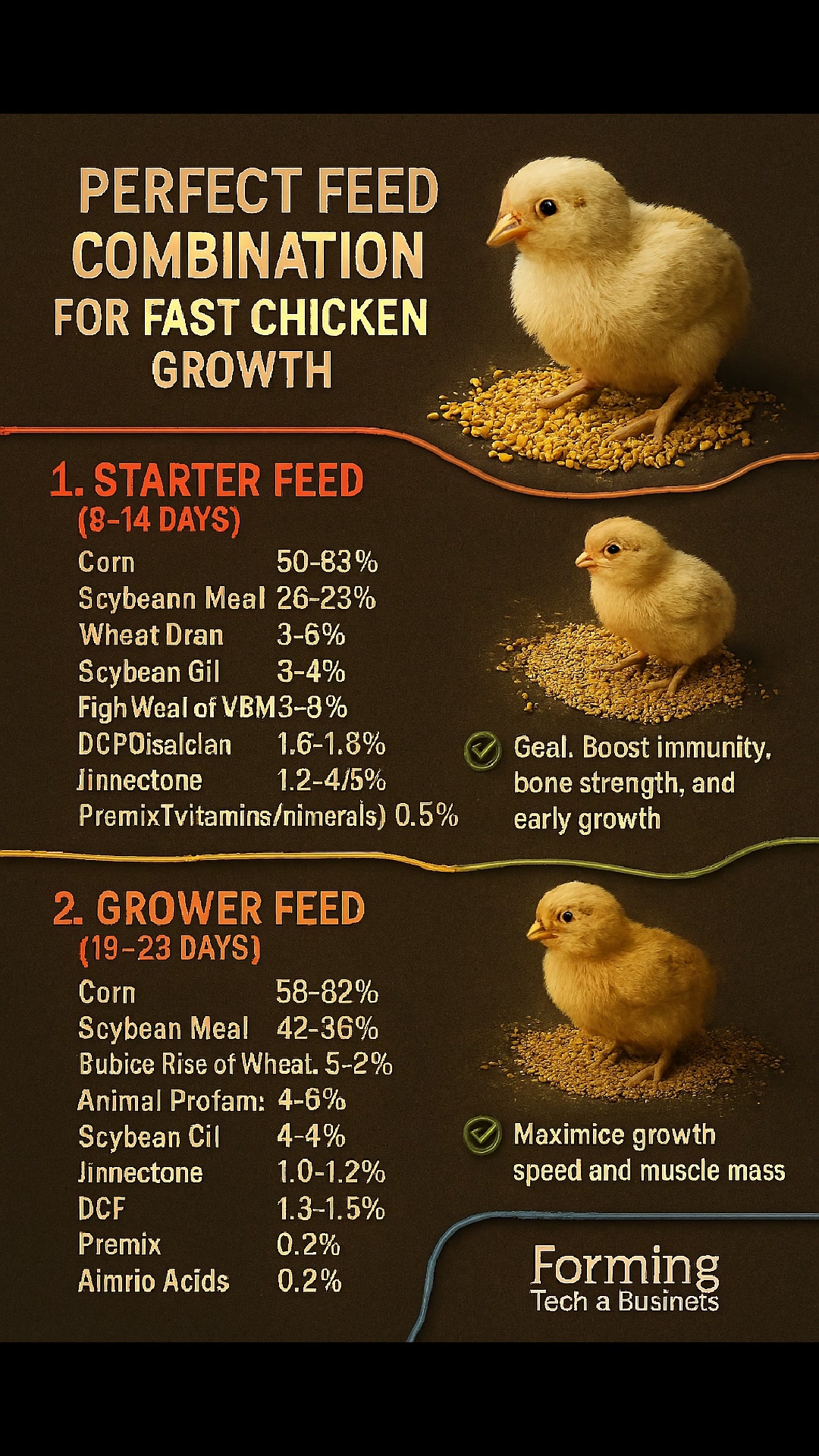 For fast chicken growth in Nigeria, especially broilers, the perfect ...