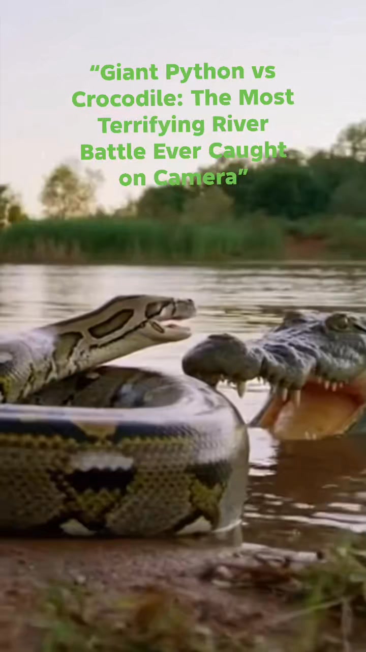 “Giant Python vs Crocodile: The Most Terrifying River Battle Ever ...