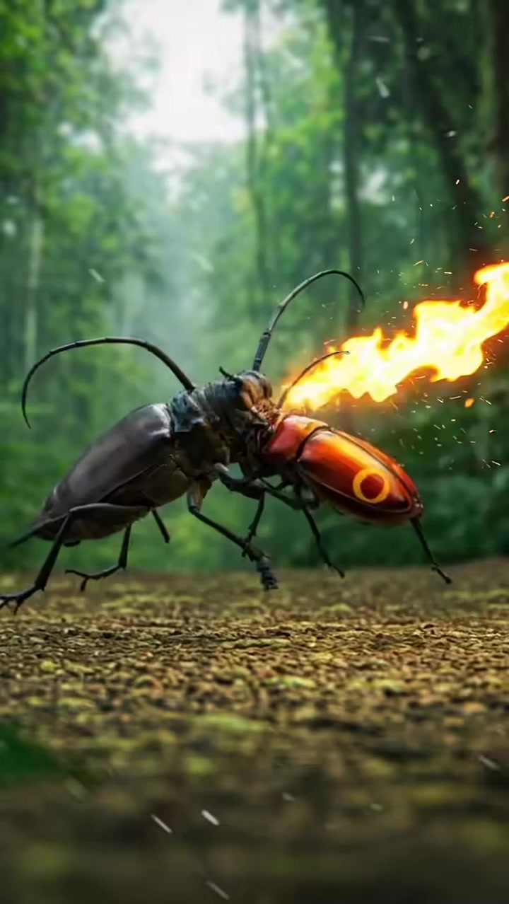 when two tiny giants fight #reel | Ttropical insects | Facebook
