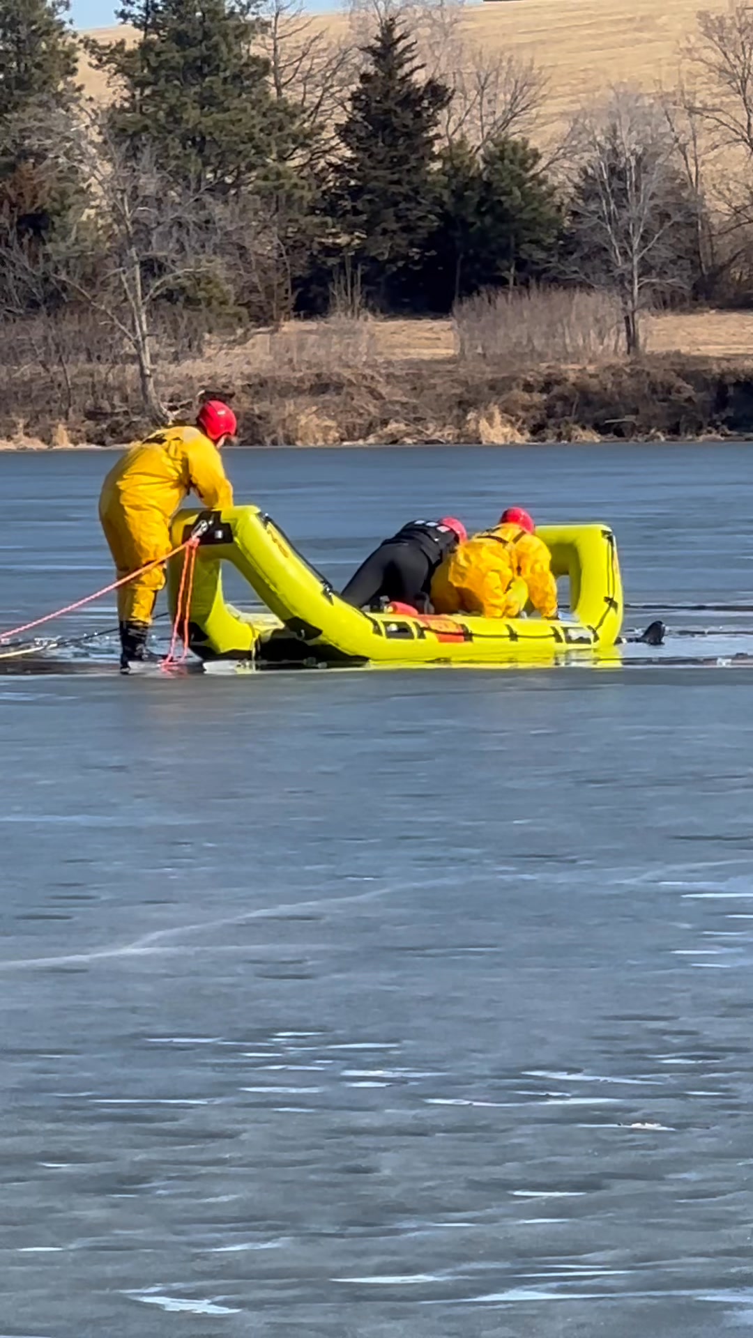 ICE RESCUE TRAINING: First responders from Stanton Fire and Rescue and ...