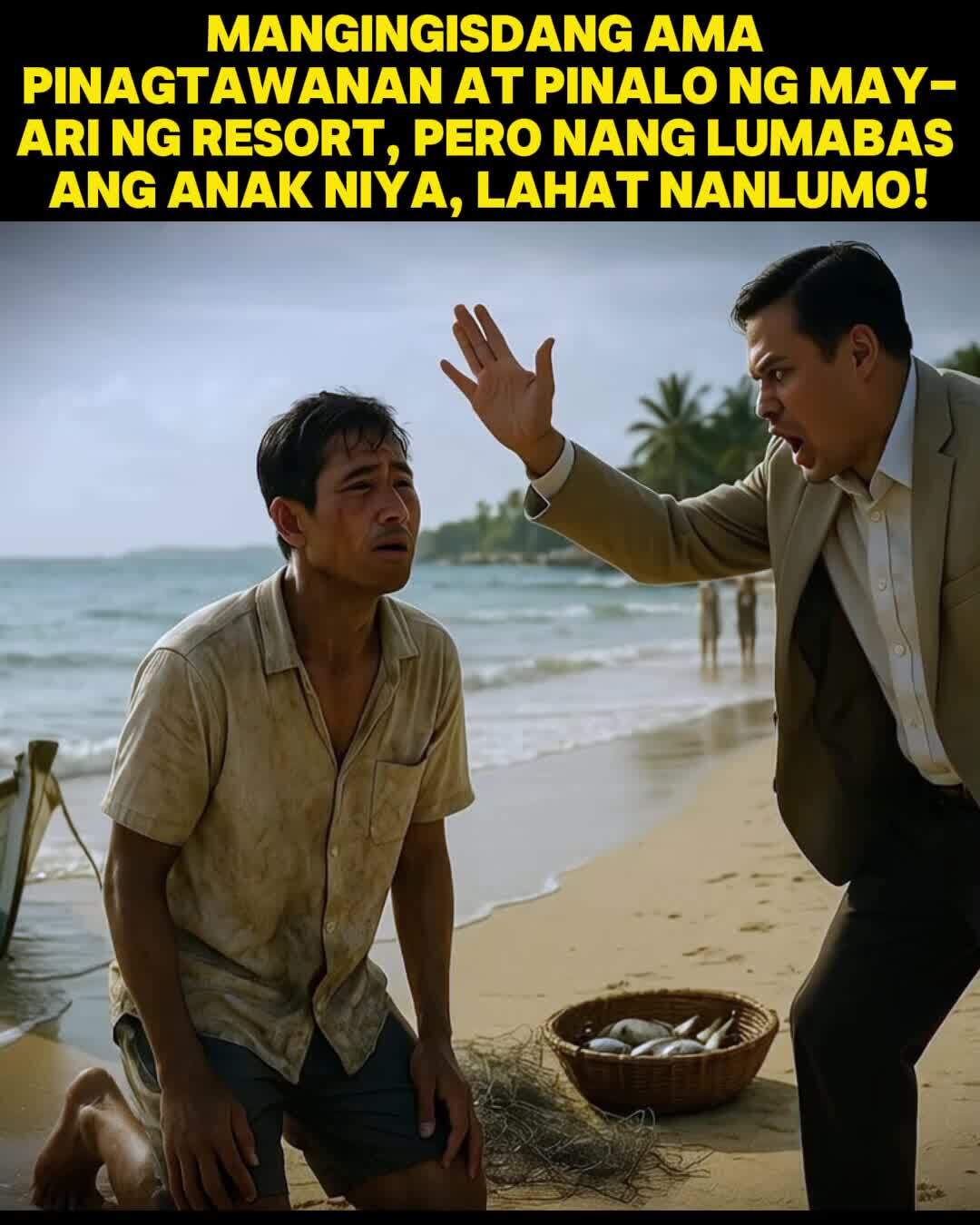 Isang mangingisda ang sinigawan at pinalo ng may-ari ng resort dahil sa ...