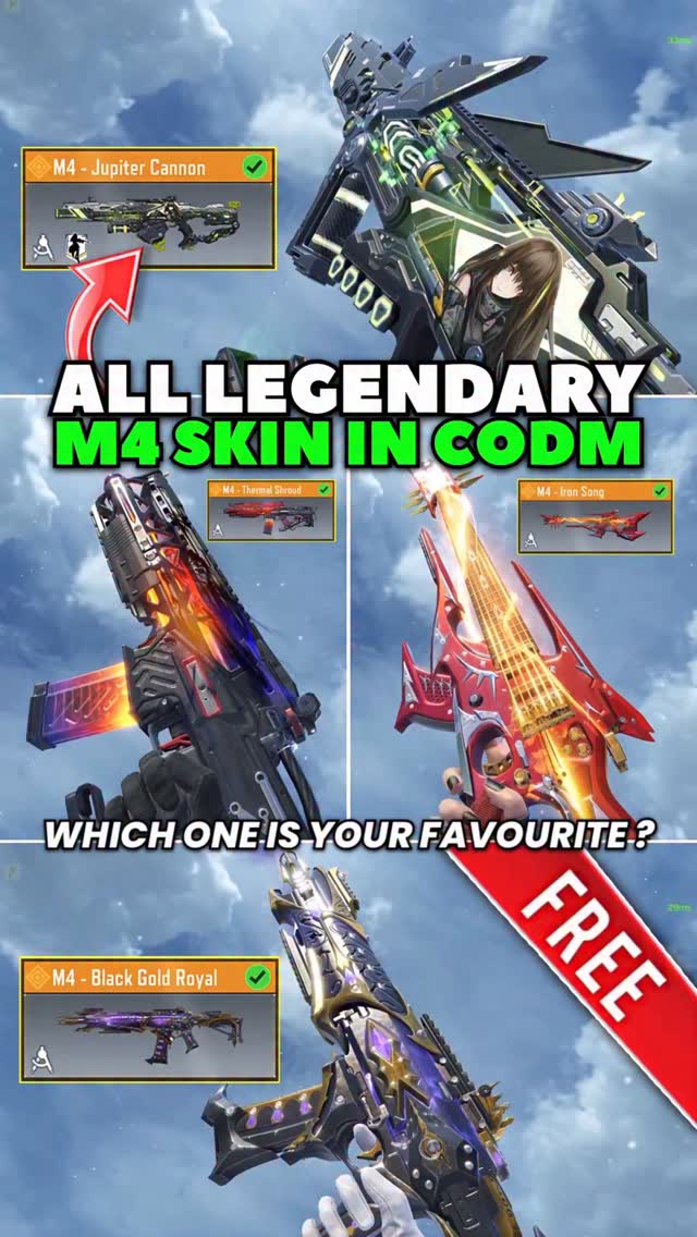 All Legendary M4 skins in CODM | Strange One Gaming | Facebook