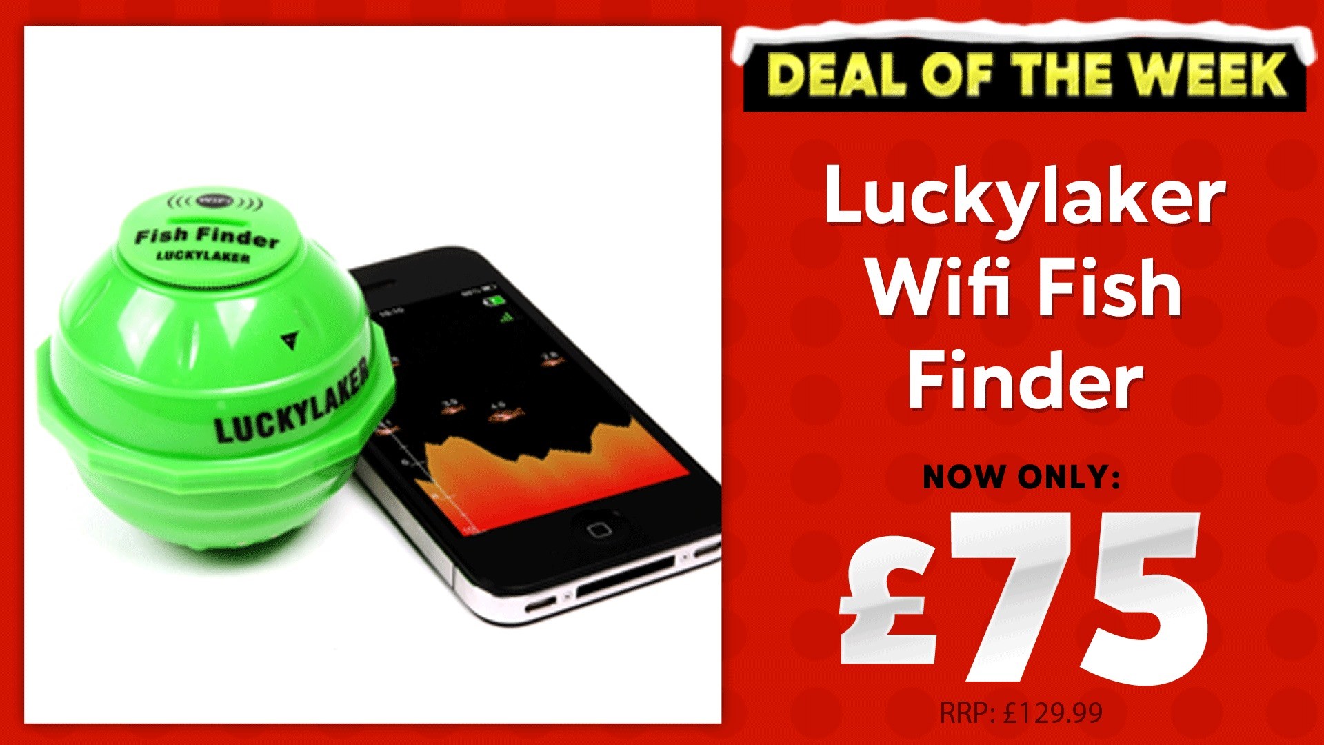 Our Deal of the Week is The Luckylaker Wifi Fish finder! The 