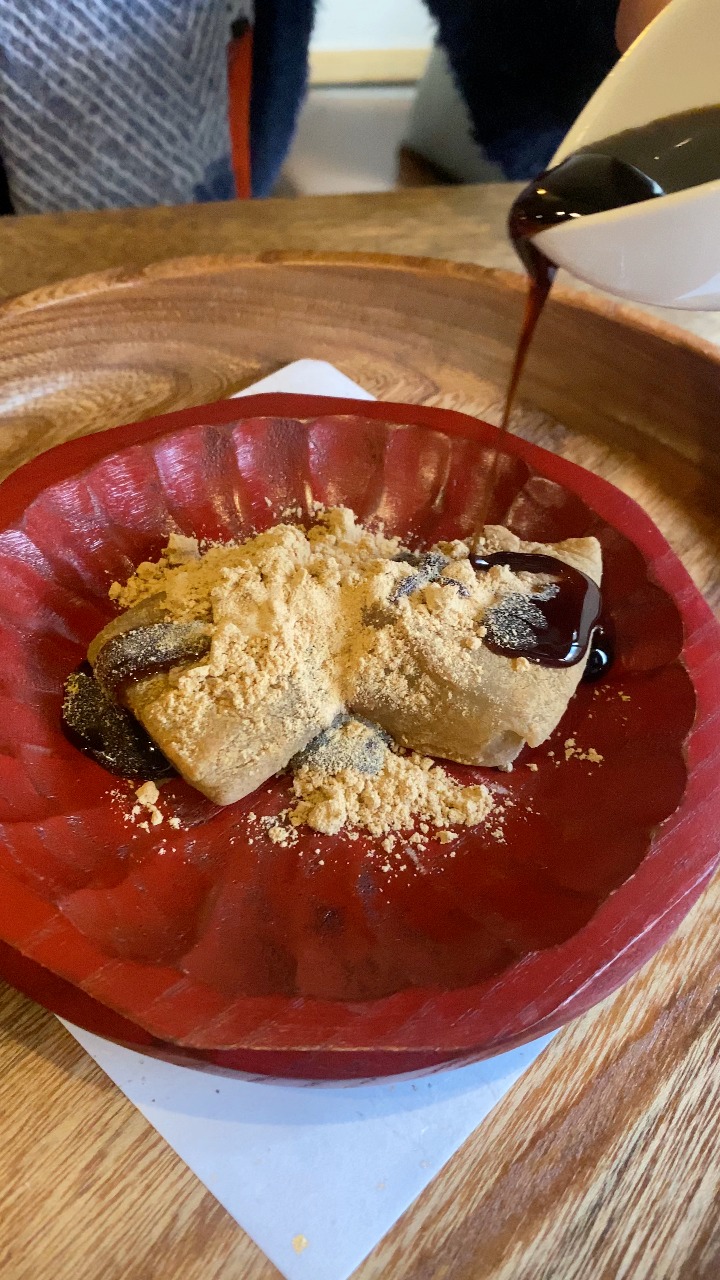 Super unique #mochi called #warabimochi and this one is clear