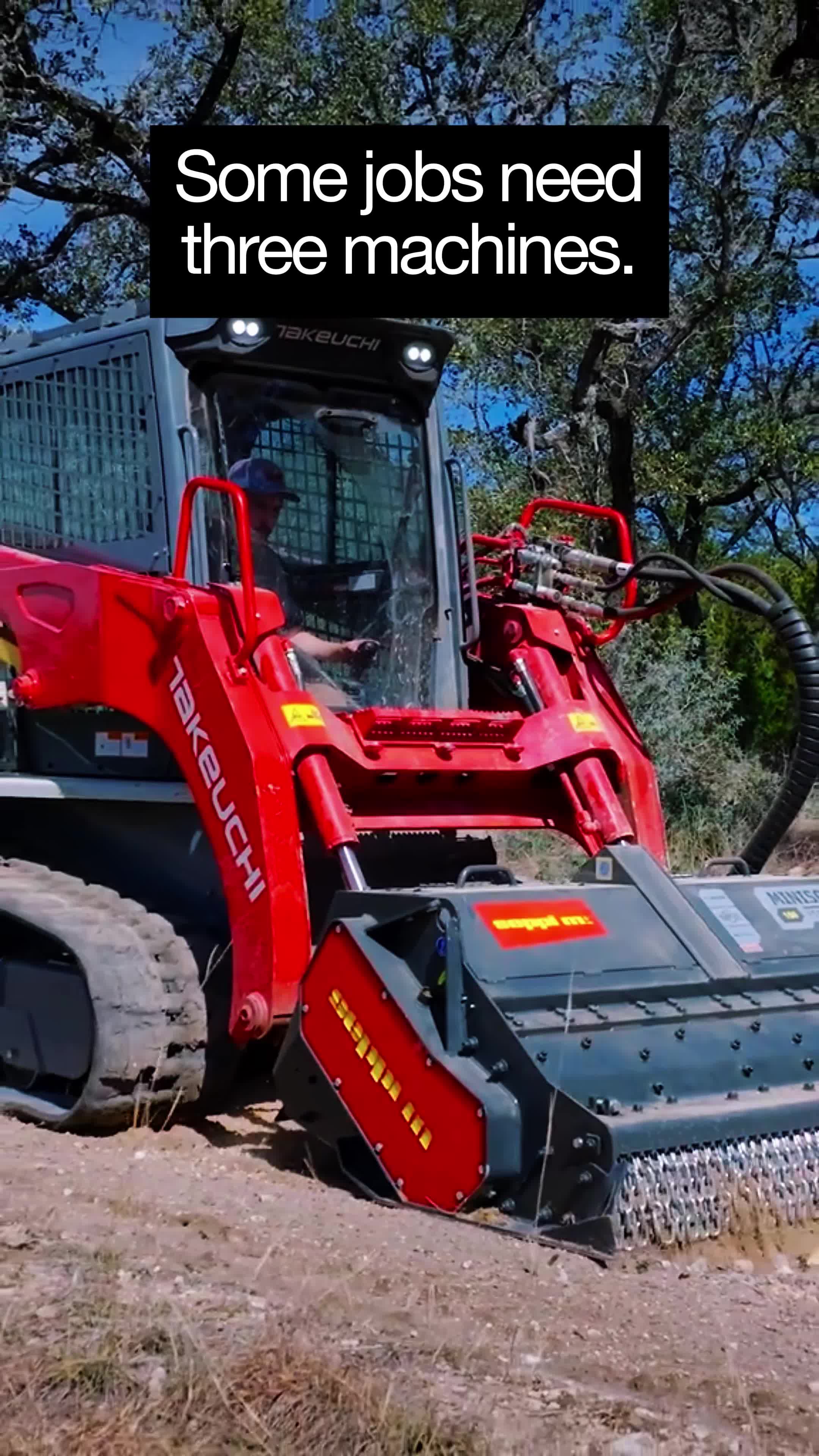 Rocks. Roots. Rough ground. The Seppi MINISOIL CL150 doesn’t pick ...