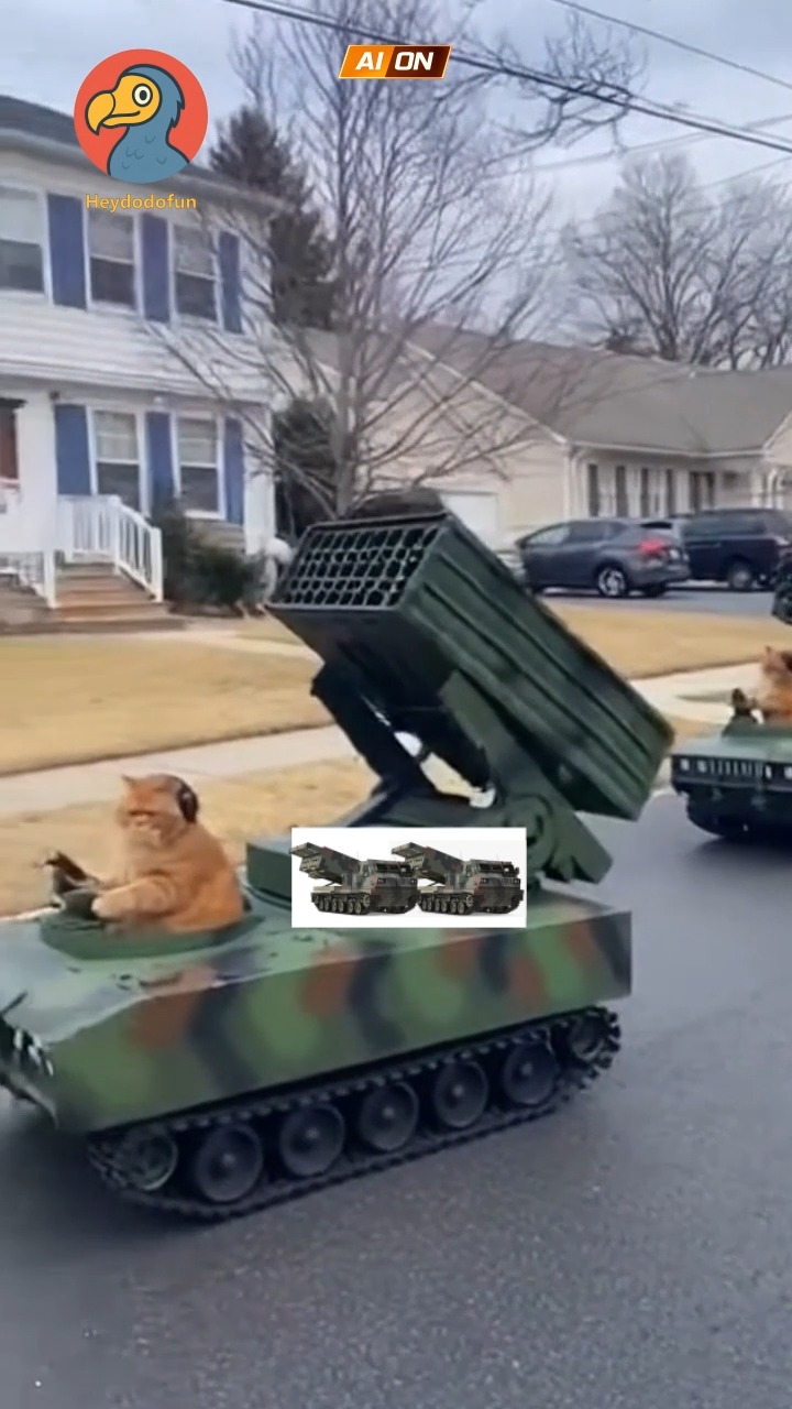 Cats launch an M270 rocket attack on the evil witch’s house. - Follow ...