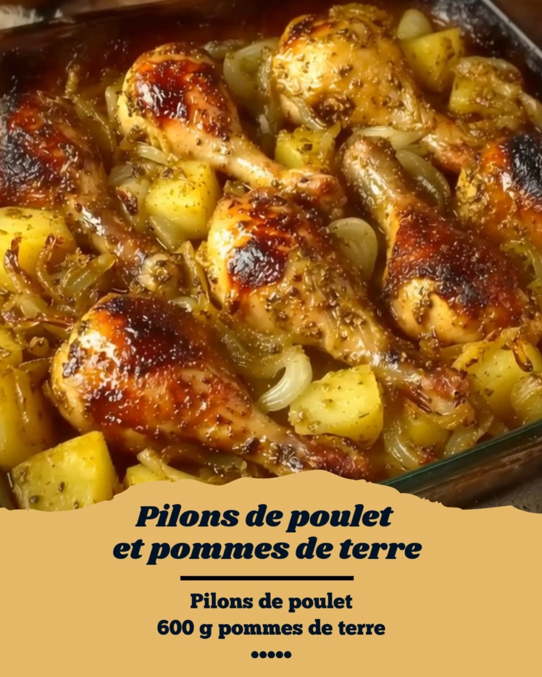🍗 Pilons de poulet et pommes de terre Un plat simple, doré et plein de ...
