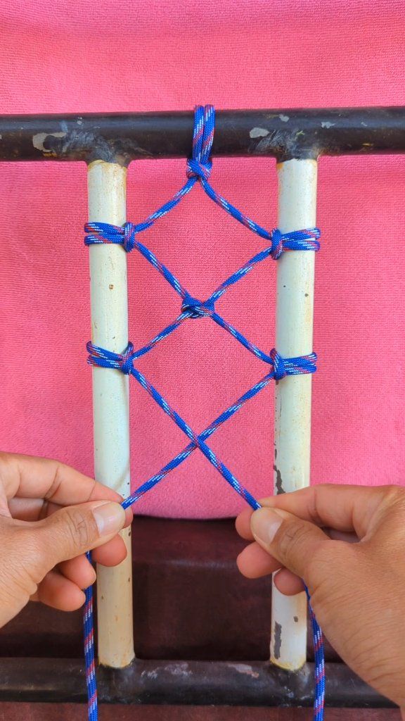 How I always tie the rope net knot at home. #netknot #rope #idea # ...