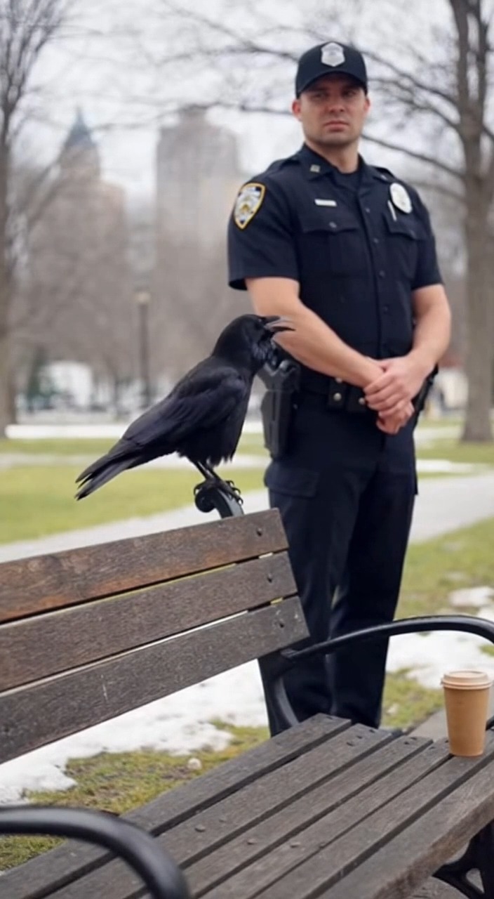 Savage Crow Roasts Officer Standing Guard at an Empty Bench! 😂 | The ...