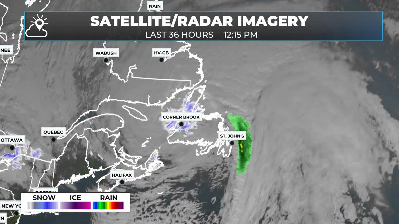Satellite and radar imagery over the last 36 hours shows the ...