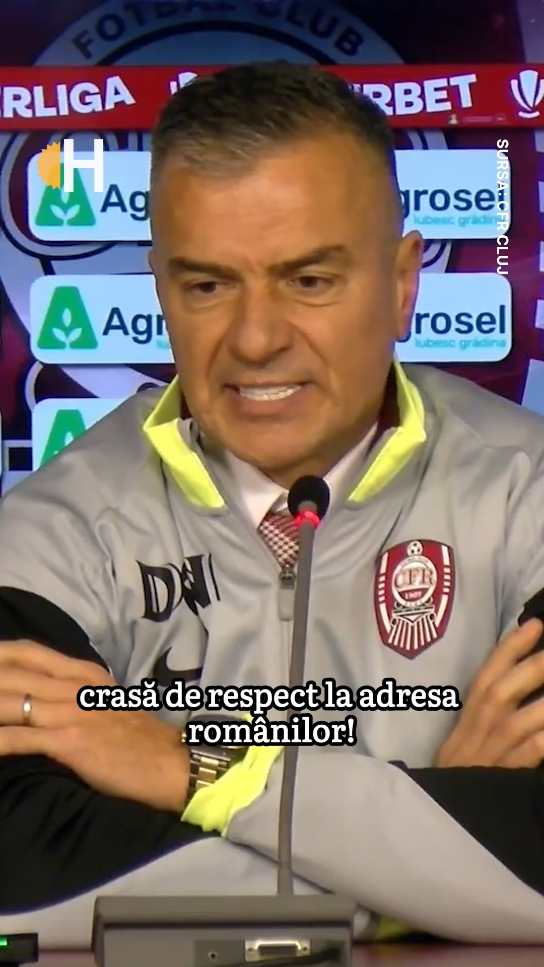 Daniel Pancu a ieșit din fire la conferința de presă după meciul Rapid - UTA