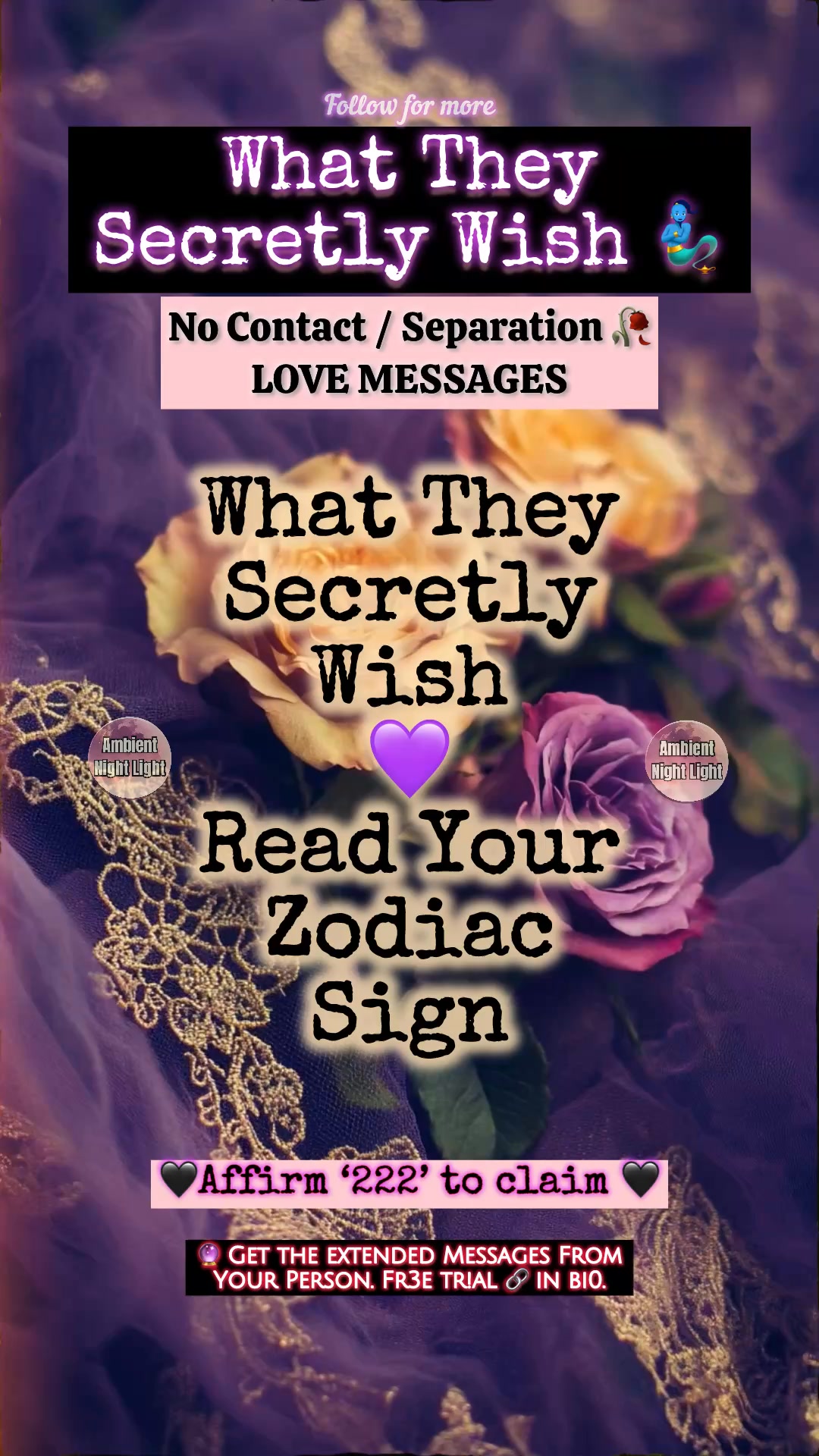 💜 ALL SIGNS 💜 What They Secretly Wish 🧞‍♂️ No Contact / Separation 🥀 ...