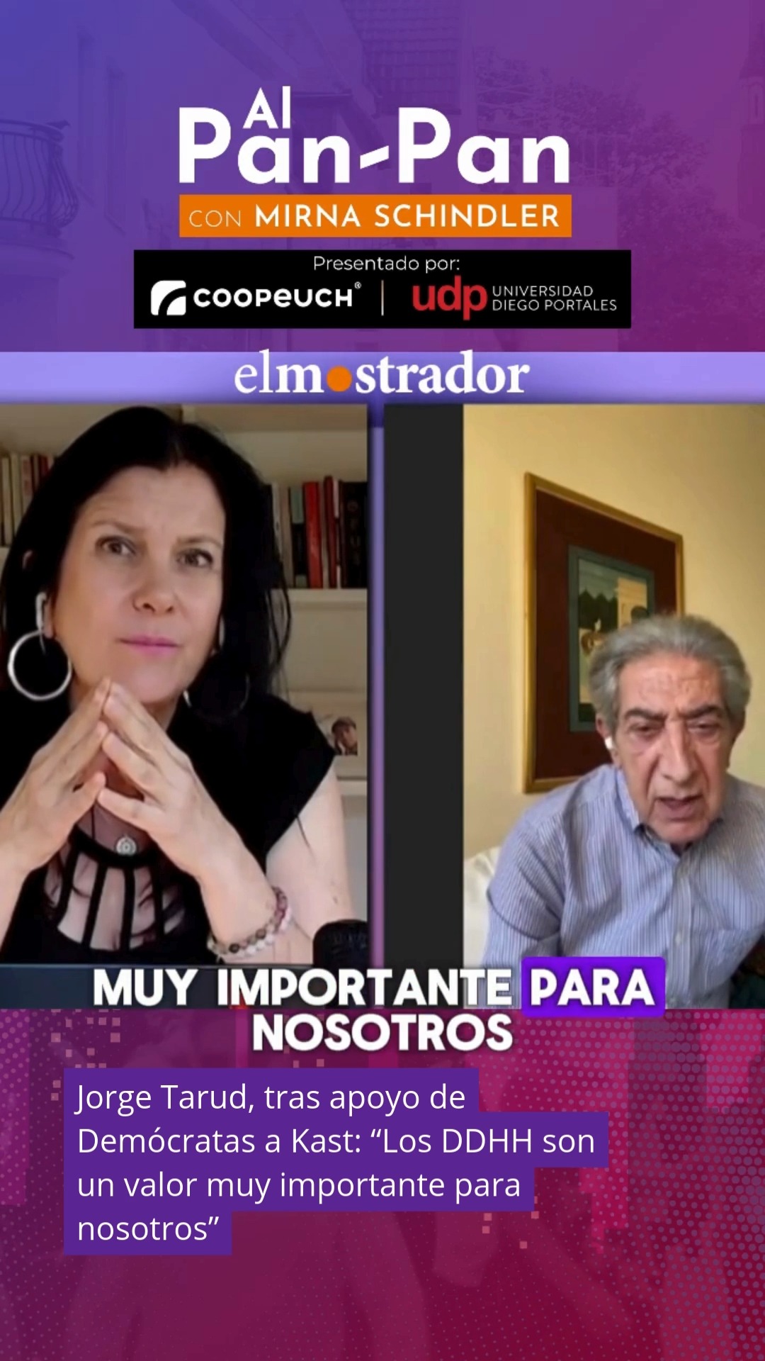 #AlPanPan|🎙️Fundador del PPD, Jorge Tarud, tras apoyo de Demócratas a ...