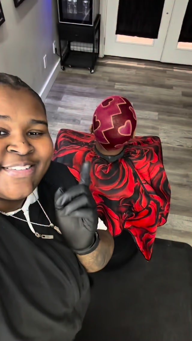 Love at first cut! 💘💈 . . Follow @official_jaymathis for more content ...