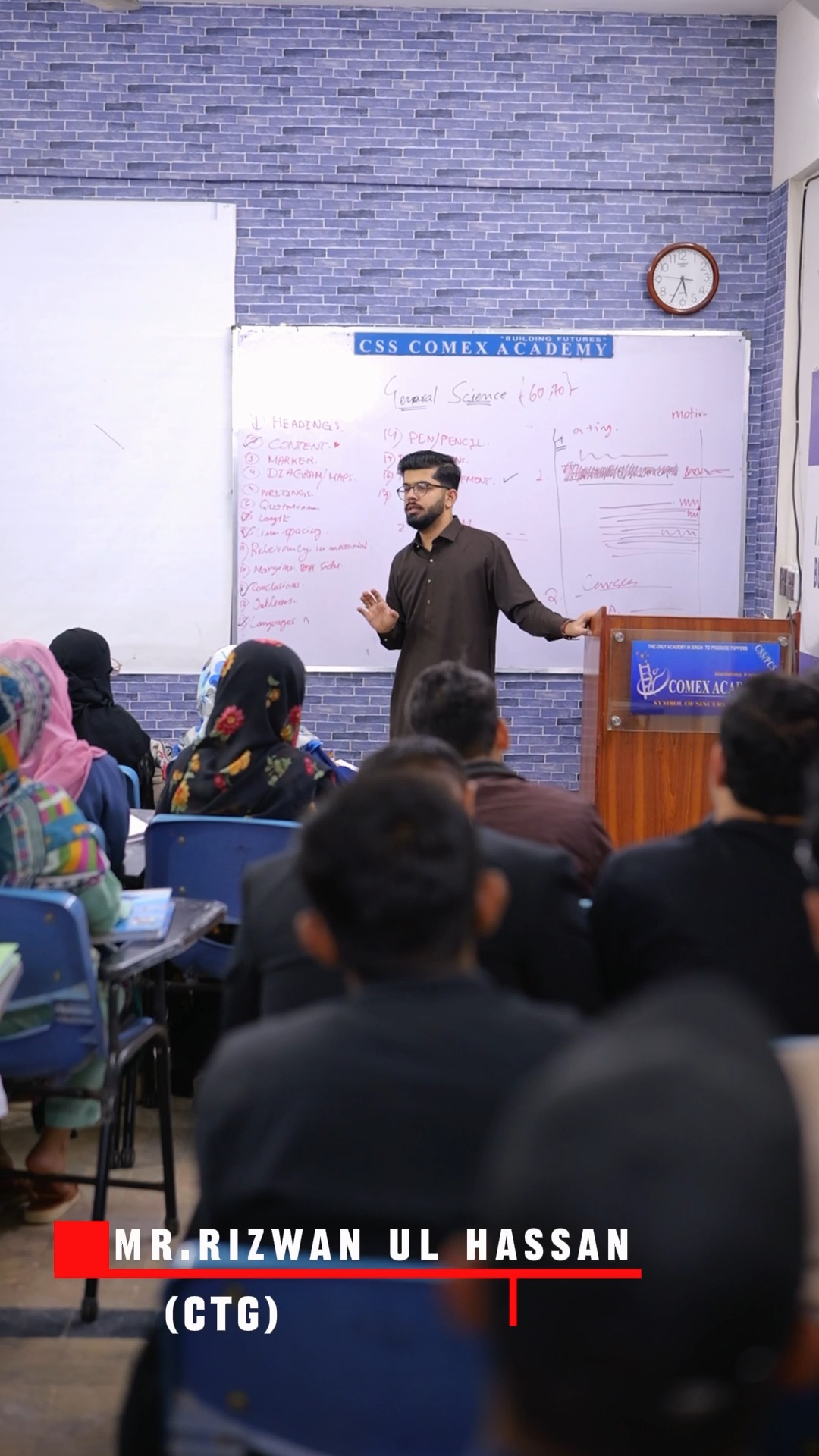 Mr. Rizwan (C.T.G) is seen delivering an insightful and engaging ...