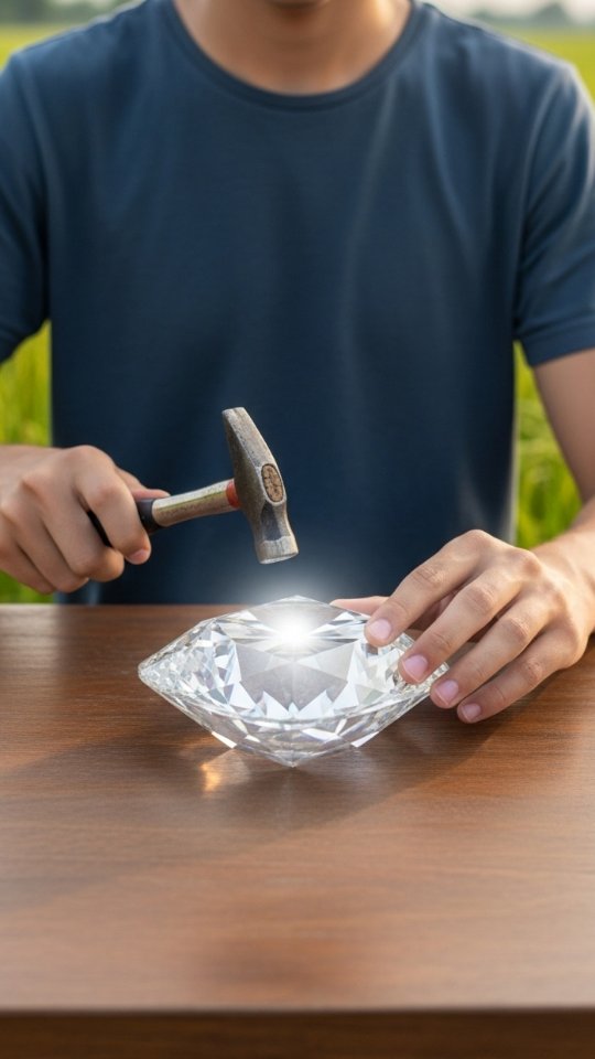 “ASMR Diamond Breaking – Satisfying Hammer Hits & Crystal Shatter 🔨” # ...