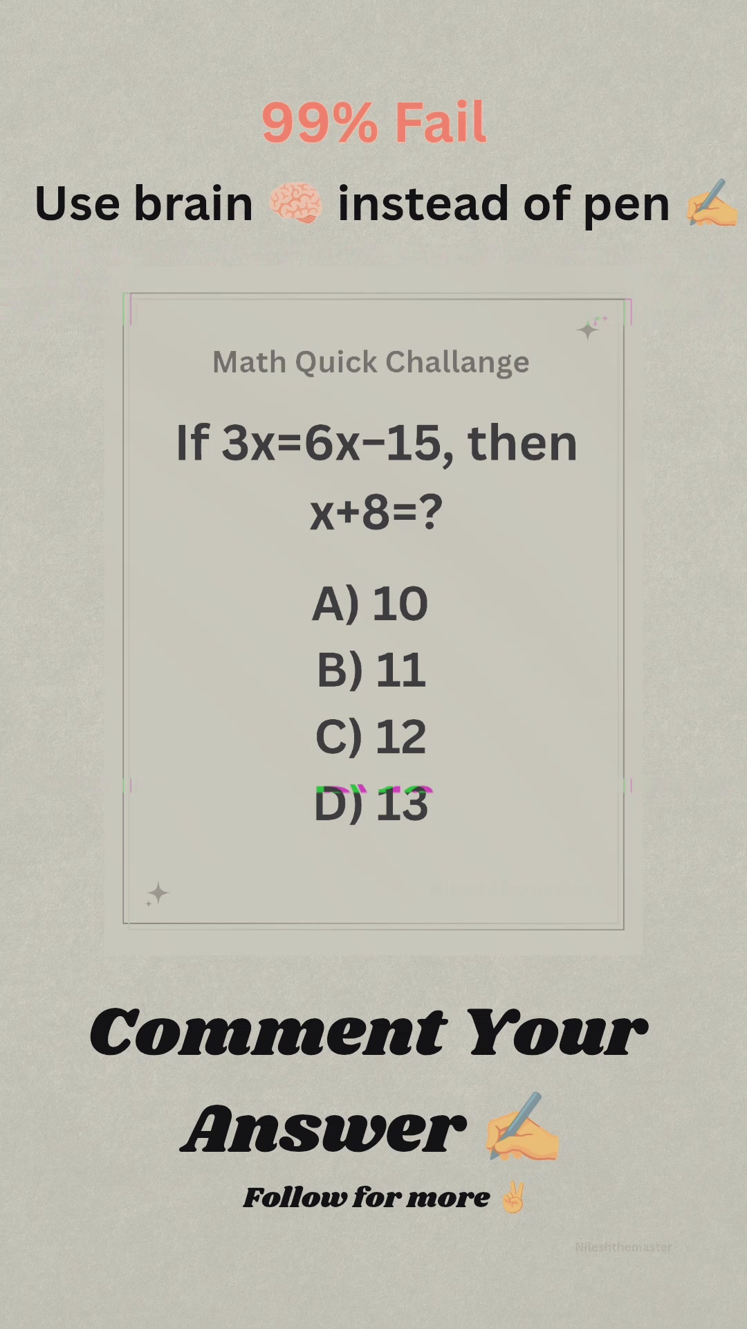 Math Quiz #mathematics #letexam2026 #LogicChallenge #brainpower # ...