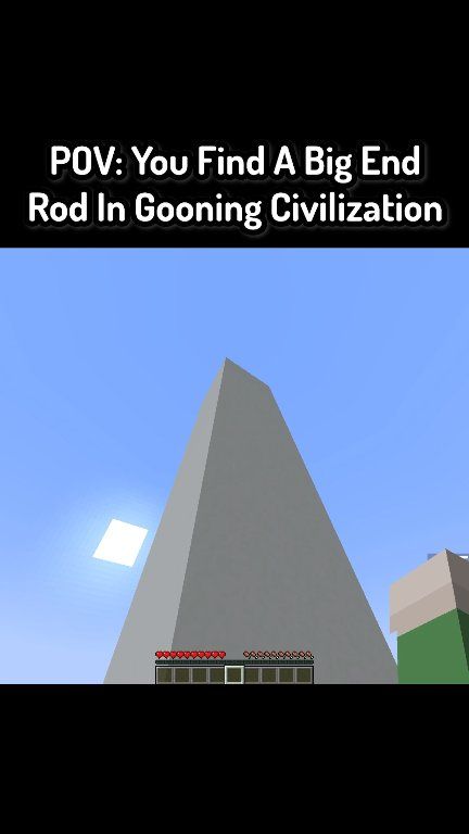 POV: You Find A Big End Rod In Gooning Civilization In Minecraft # ...