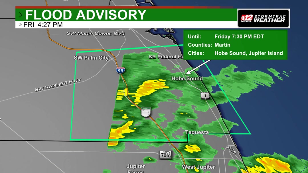 CBS 12 News - A Flood (FA) Advisory has been issued for... | Facebook