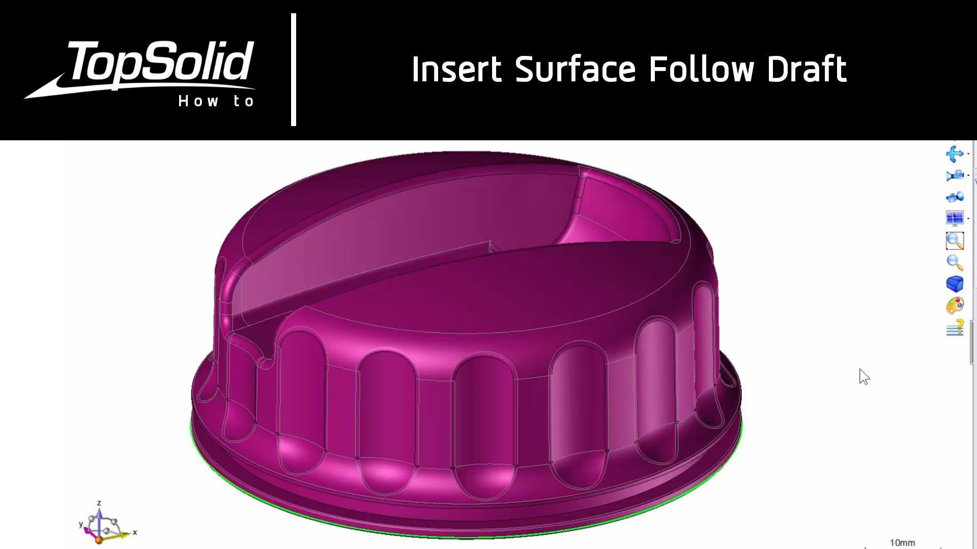 การสร้าง Insert Surface Follow Draft... - TopSolid Thailand