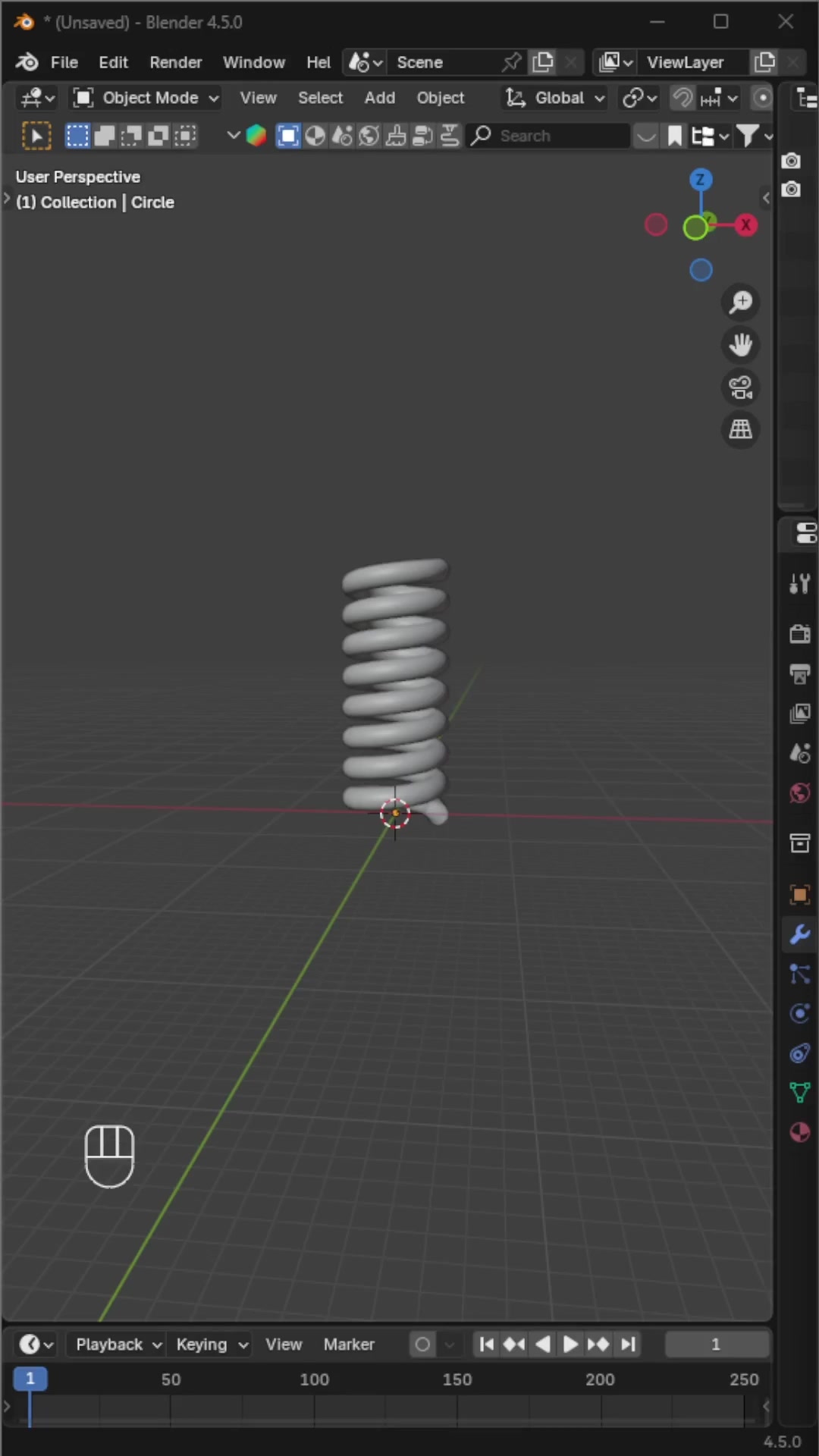 How to Animate a Spring in Blender in 1 Minute #blender # ...
