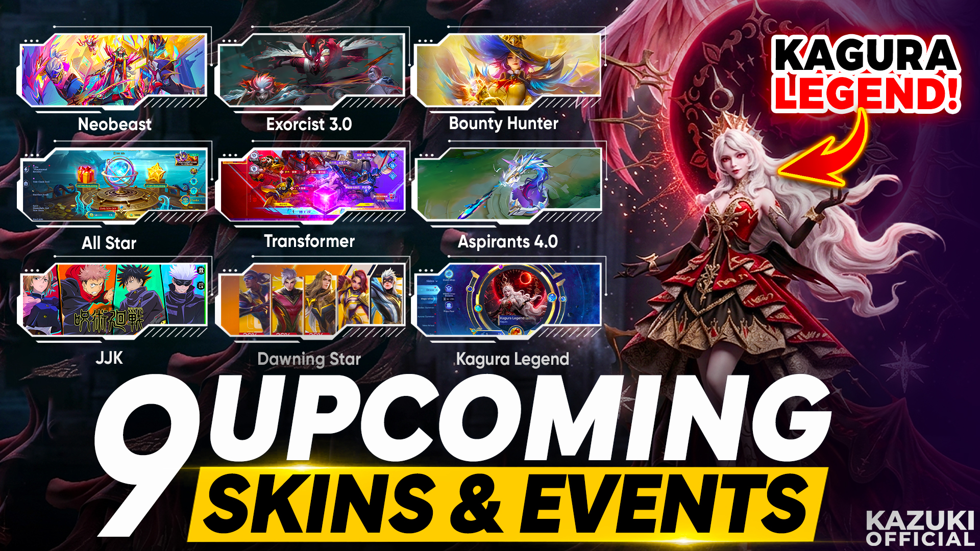 All Upcoming Events Rescheduled! Kagura Legend, Transformers