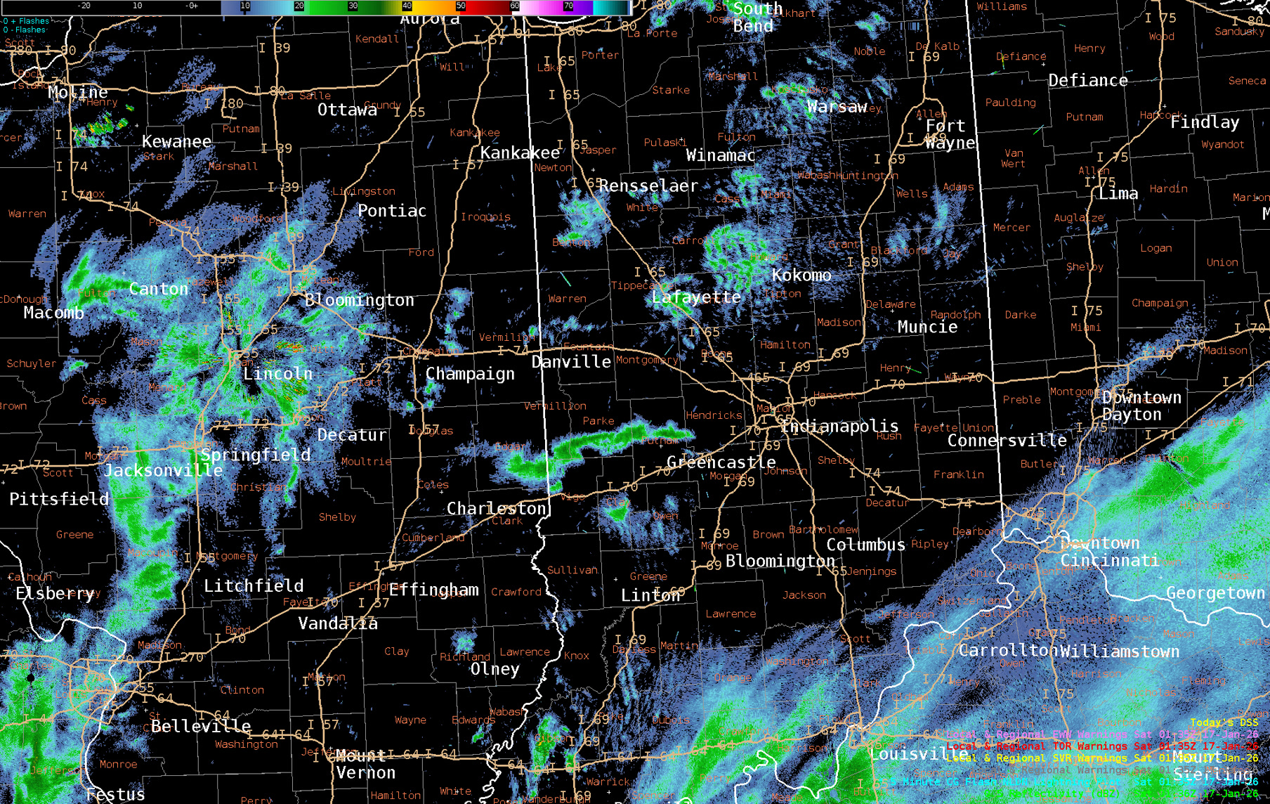 Snow showers are expected to continue through the rest of the evening ...