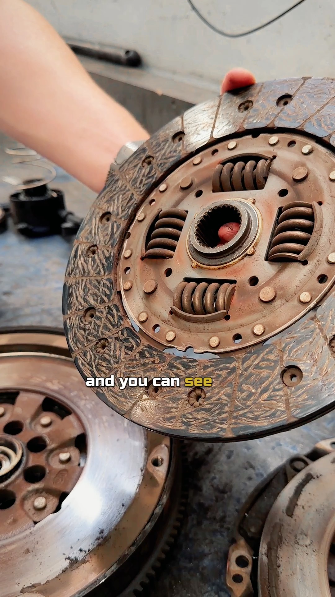 Well, this clutch has done its time; the flywheel gave up before the ...