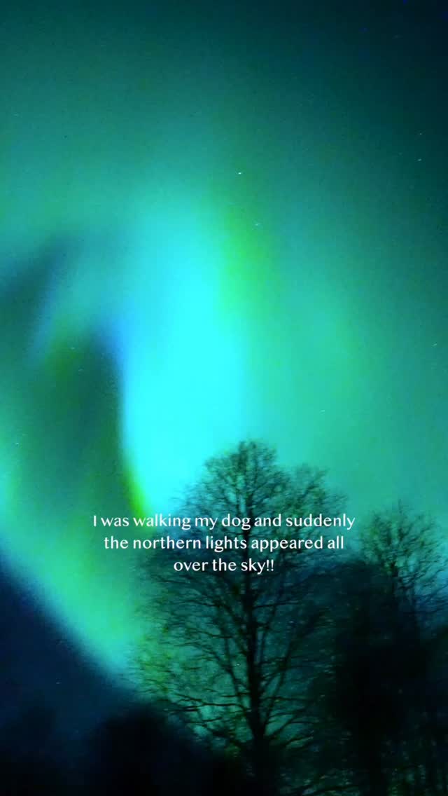I will never forget this evening, when the sky suddenly exploded