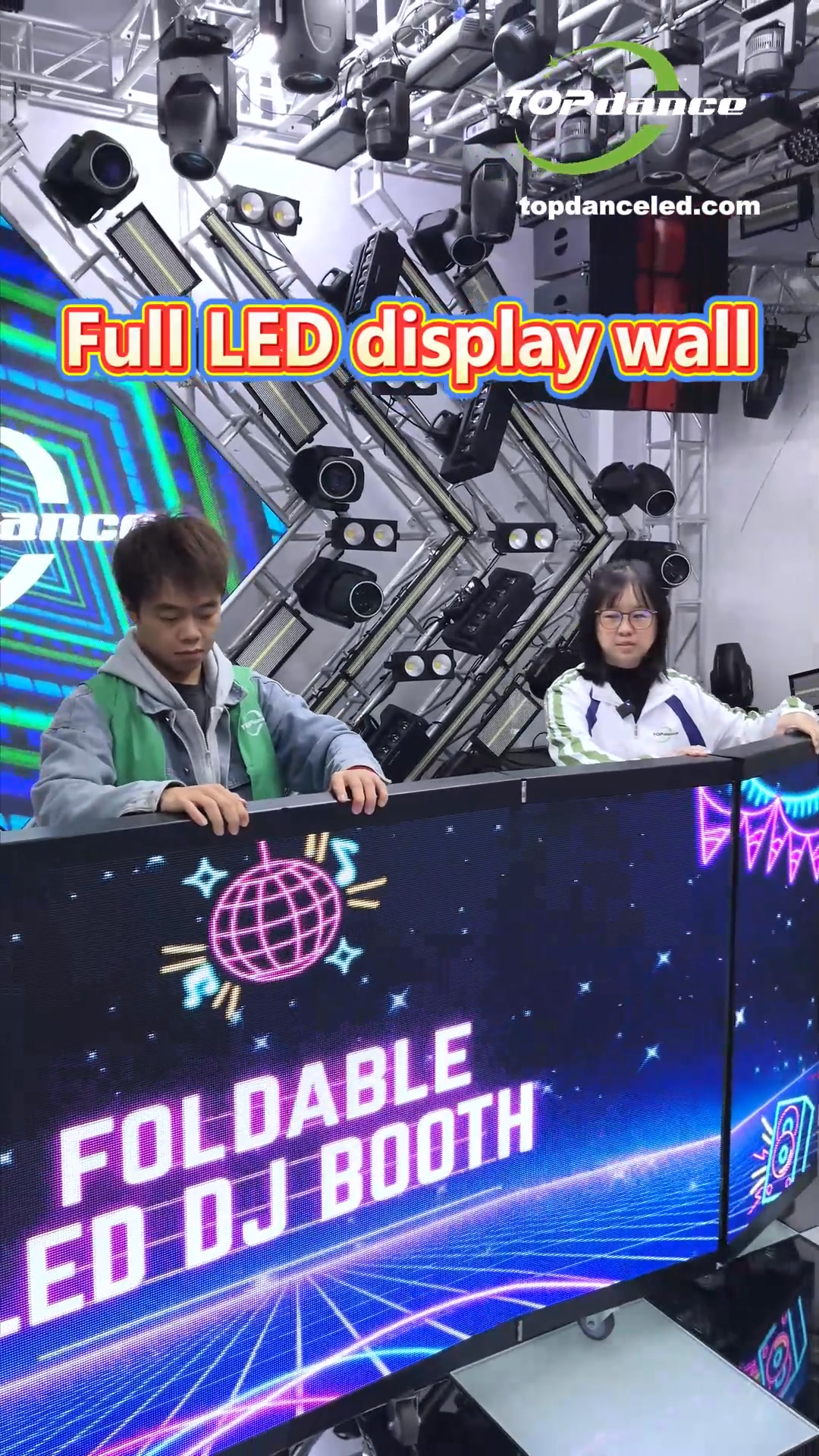🎧 Portable LED Fully Folding DJ Booth 🎧 Experience ultimate mobility ...