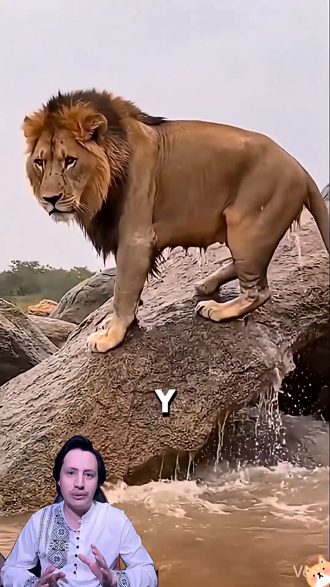 Papa León se sacrifica para salvar a su hijo 😭 #Viral #Trending # ...