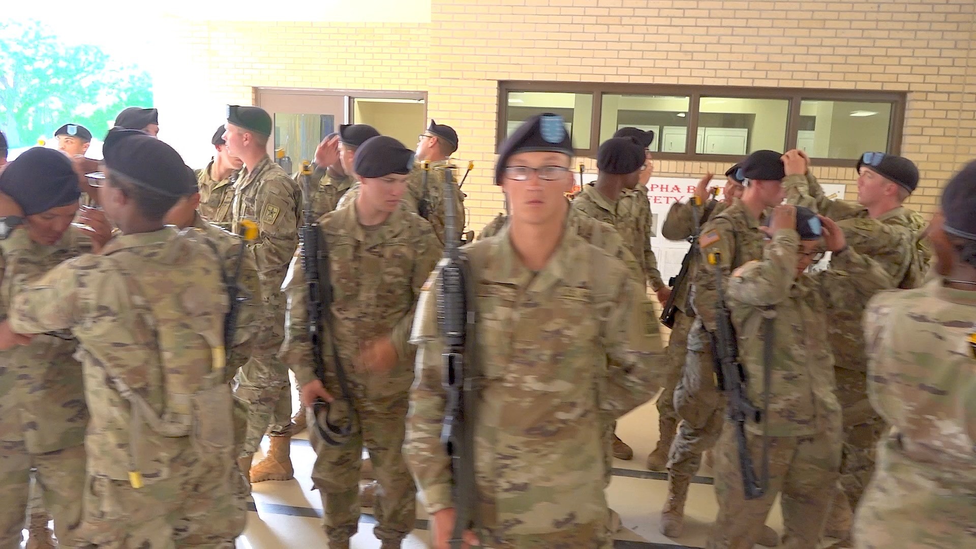 This is the exact moment these trainees became Soldiers. The new 