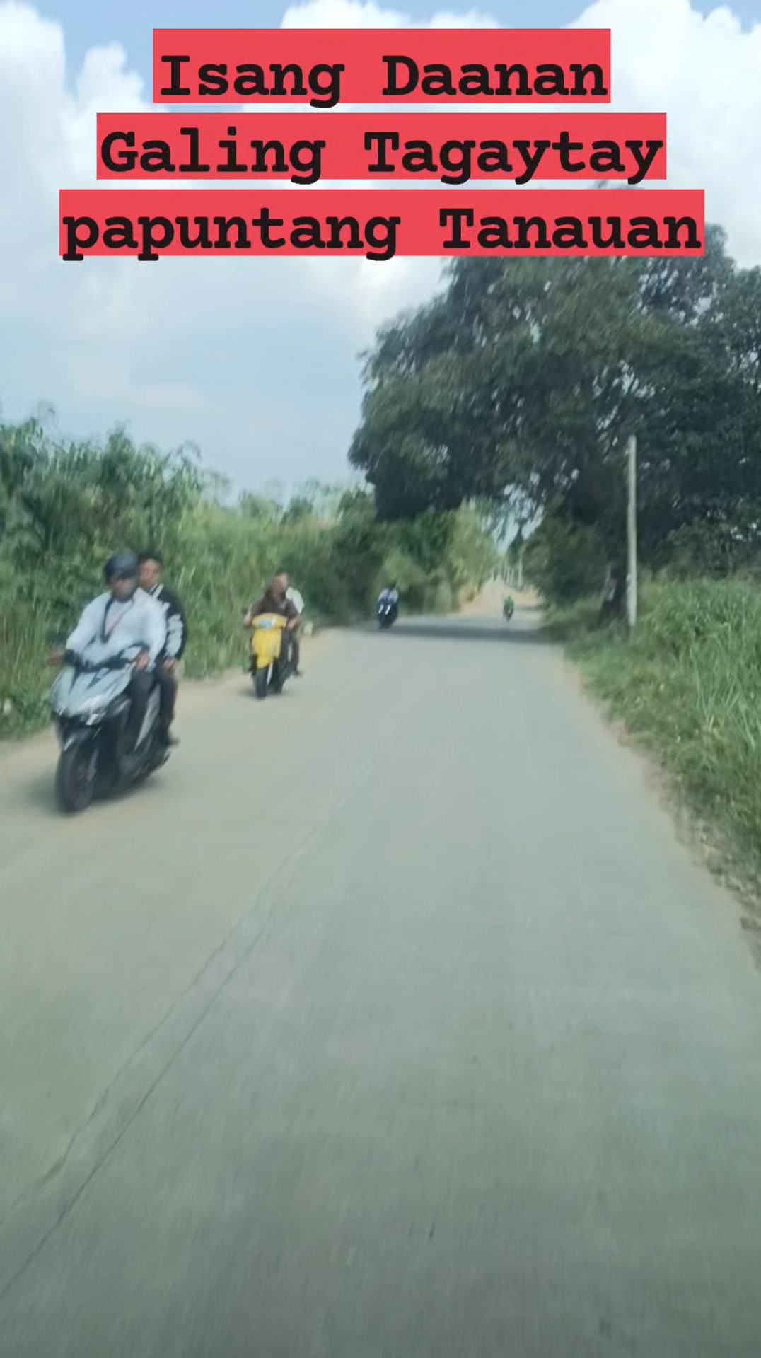 Isang Daanan Galing Tagaytay Papuntang Tanauan #kaamapo #firstj1991vlog ...