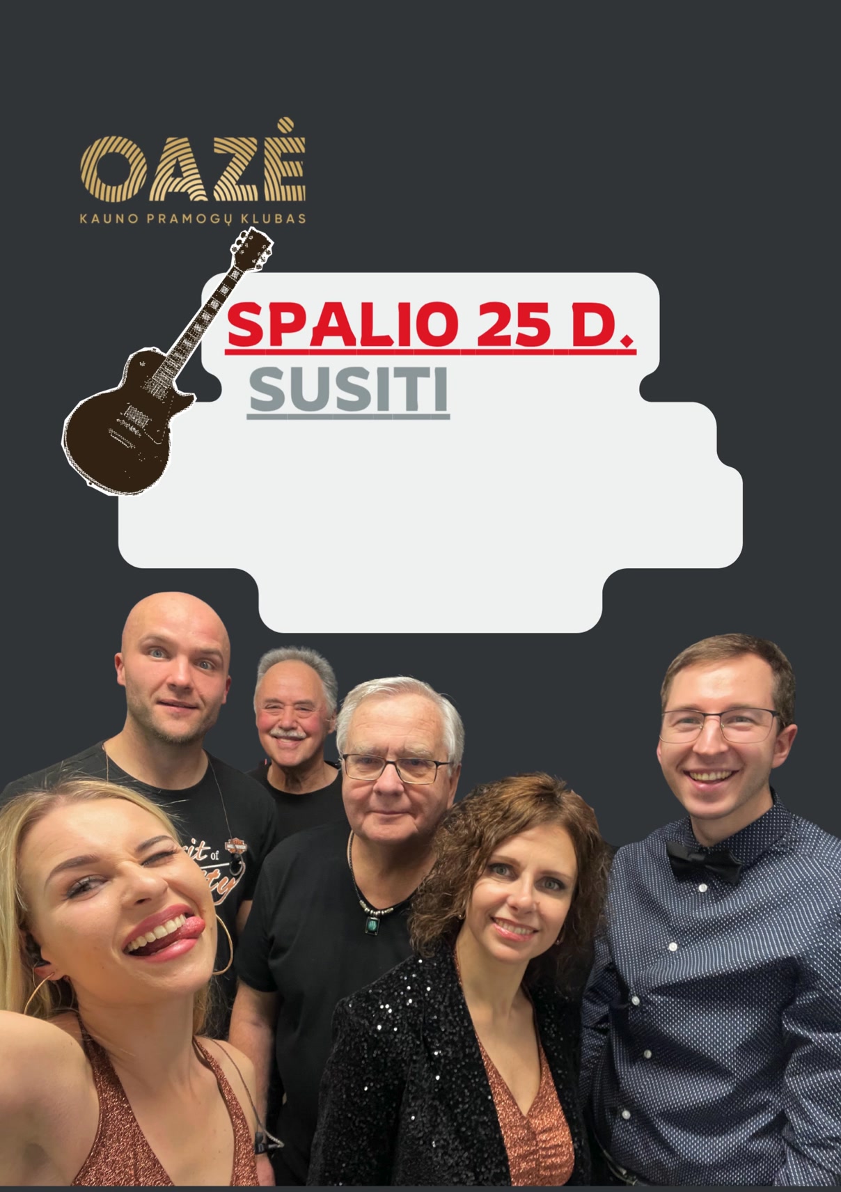 Geras šeštadienio vakaras garantuotas! Spalio 25 d. susitikime ...