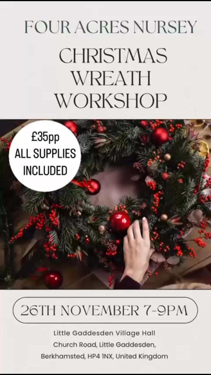 🎄 Wreath Making Workshop – Book Your Spot! 🎄 We’re excited to announce ...