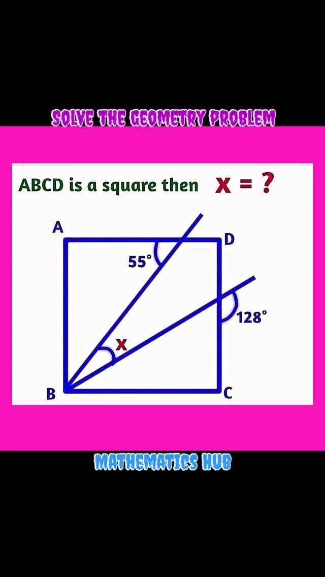 Solve the geometry problem #viralreels #viral #maths #solve #simplify ...