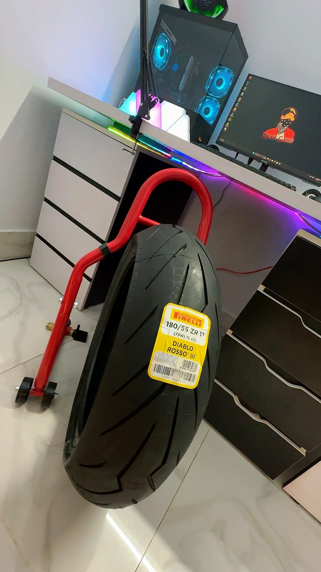 Pirelli Diablo Rosso 180/55 ZR17 🥵 for V3 v4 M stock Rim | Meaw Galib ...