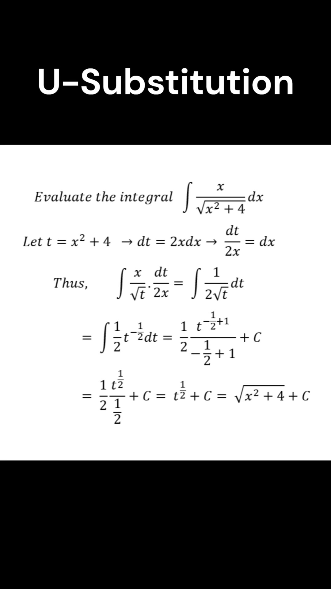 Find this trigonometry integral #maths #mathematic #usubstitution # ...