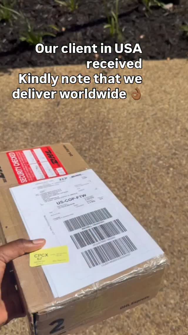 Our client in USA received Kindly note that we deliver worldwide 👌🏾 ...