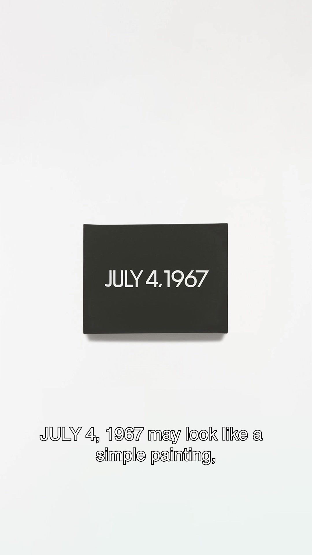 美術の時間に作りました Celebrate the 4th of July with On Kawara's JULY 4, 1967. 🎇 Listen