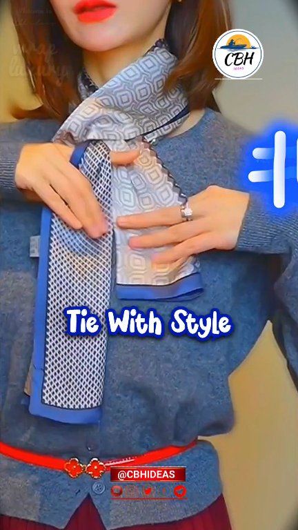 how to wear scarf in new style #short #scarf | Cbh.ideas | Facebook